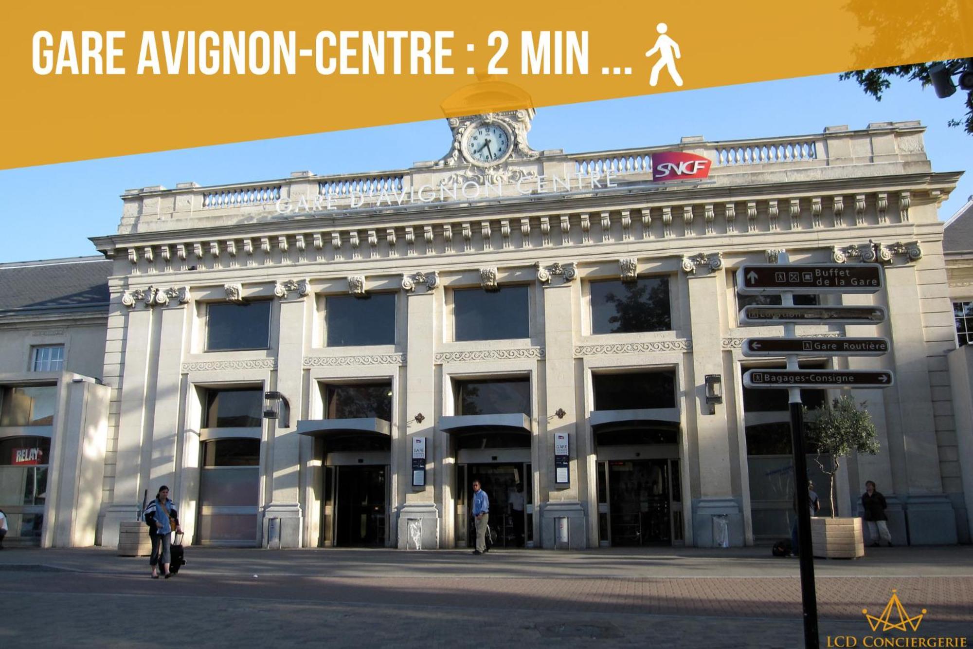 Le Rive Droite - Gare Centre - Wifi - Terrasse - Face Remparts Apartment Avignon Bagian luar foto